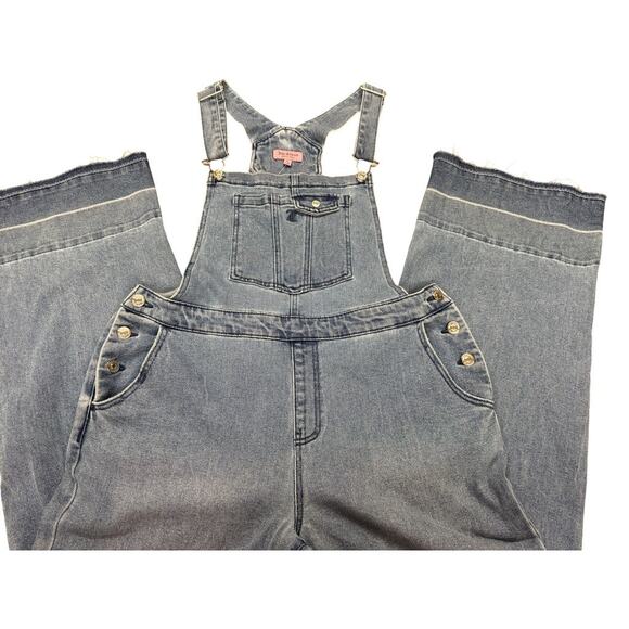 NWT!! Juicy Couture ,Overalls, XL, Release Hem, Wide Leg,Y2K, Grundge, Hip Hop - Picture 2 of 15